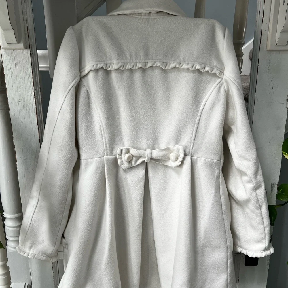 Candie's Ruffed Pea Coat. - Picture 9 of 9
